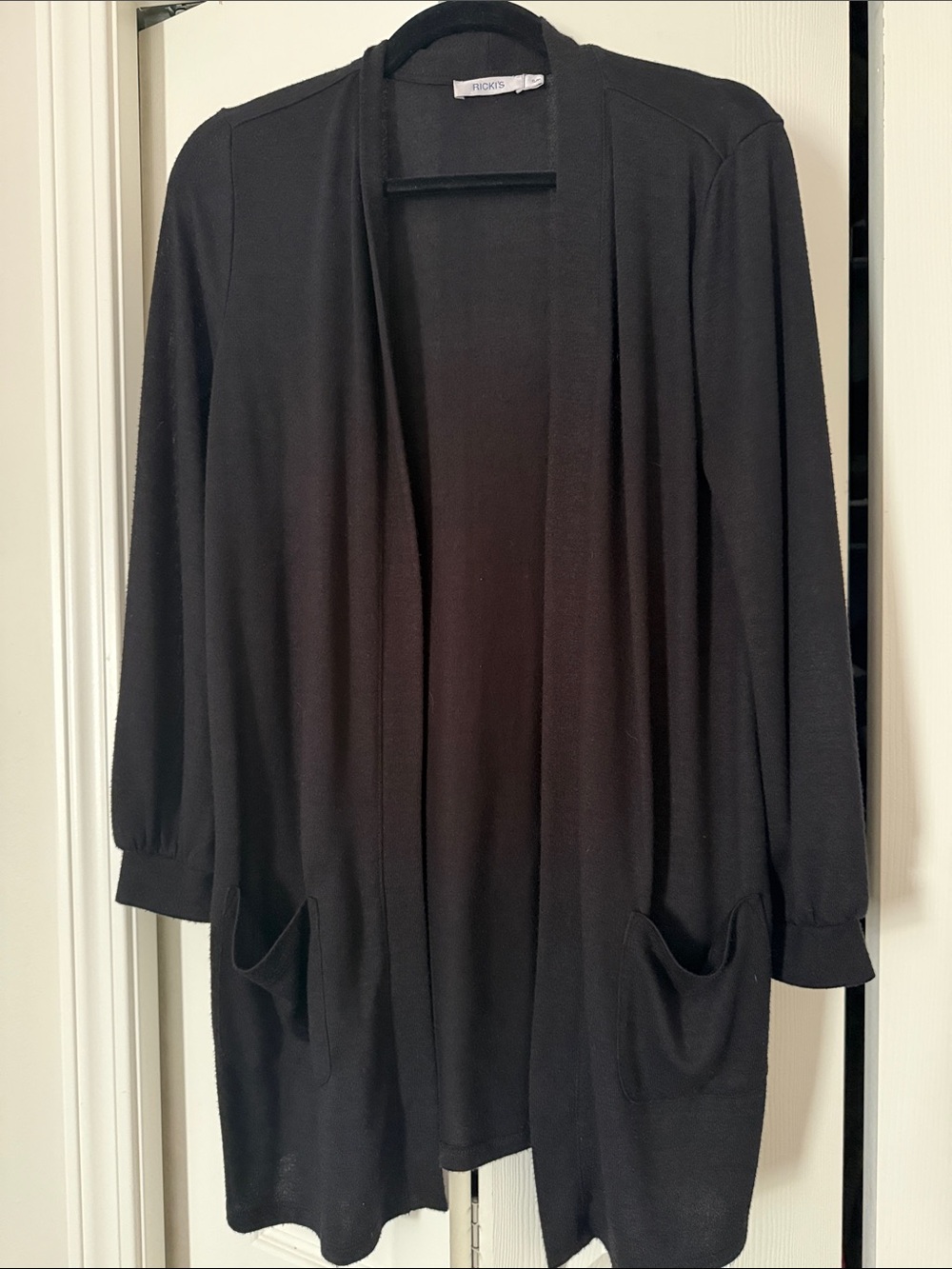 Ricki's Black Open-Front Cardigan Sweater